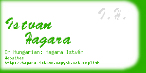 istvan hagara business card